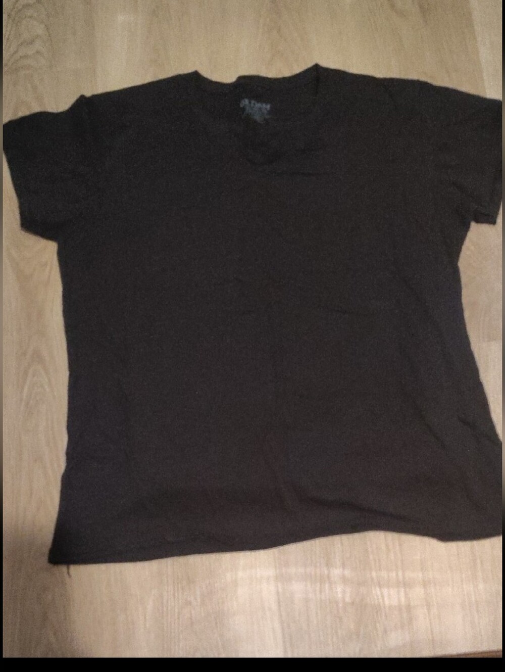 🆕Ladies Black Short Sleeve Crew V- Neck T-Shirt Sz 2X
